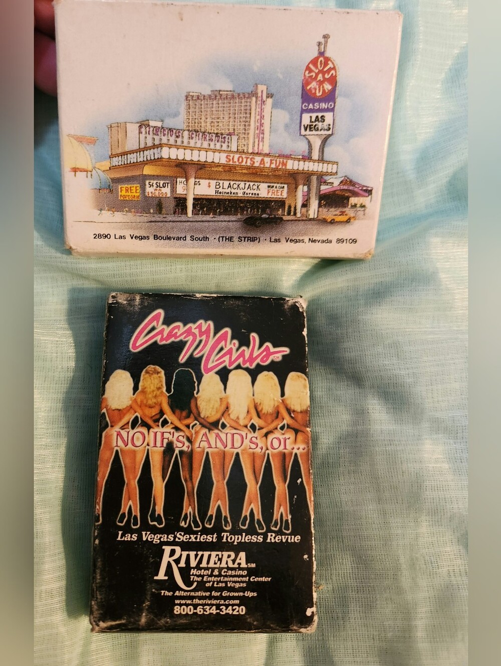 Vintage Las Vegas Playing Cards Set Of 2 Boxes